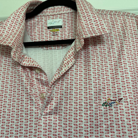 Greg Norman Men's Patterned Polo golf shirt - Picture 3 of 6